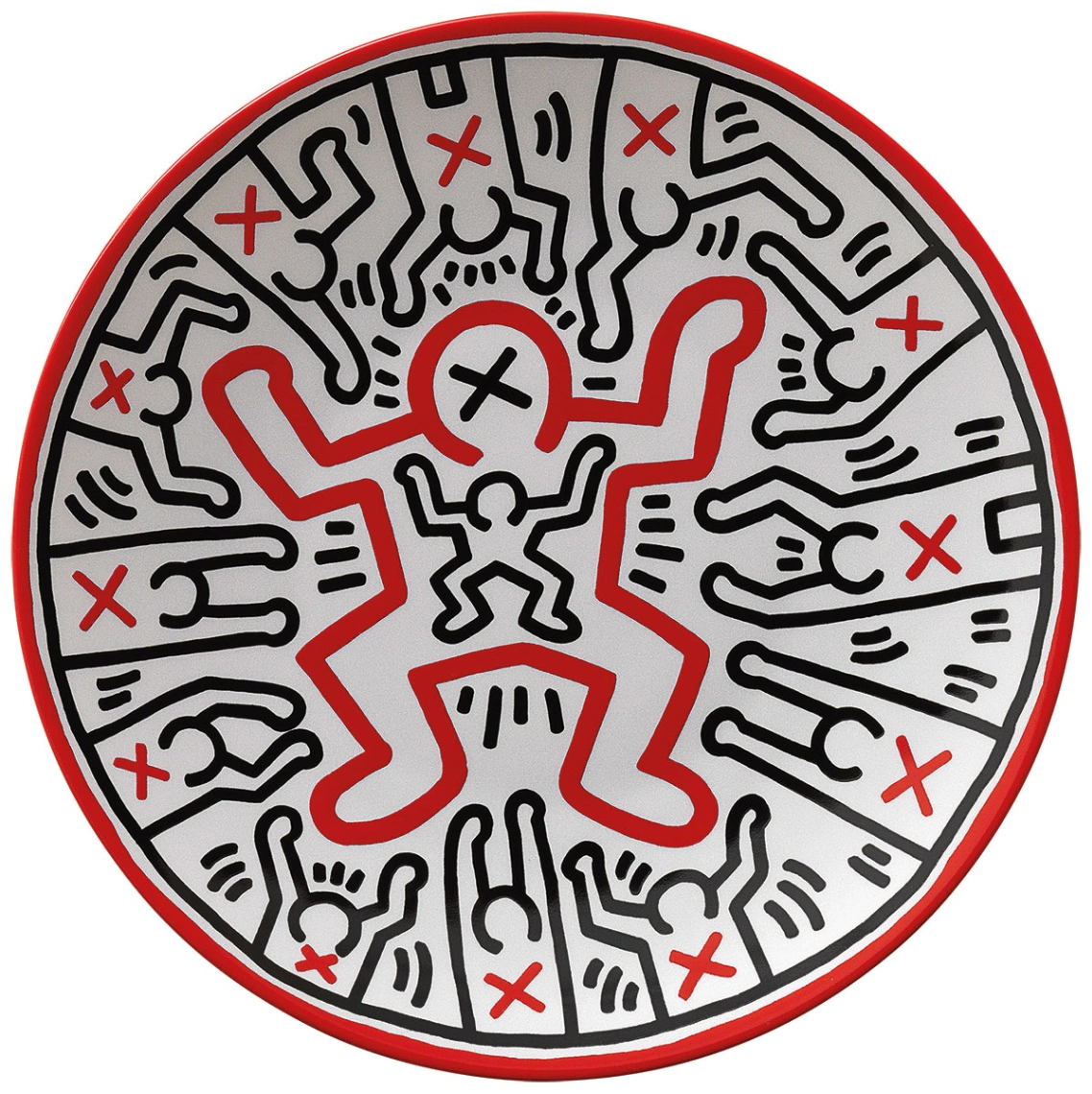 Keith Haring  Assiette en porcelaine "Untitled"