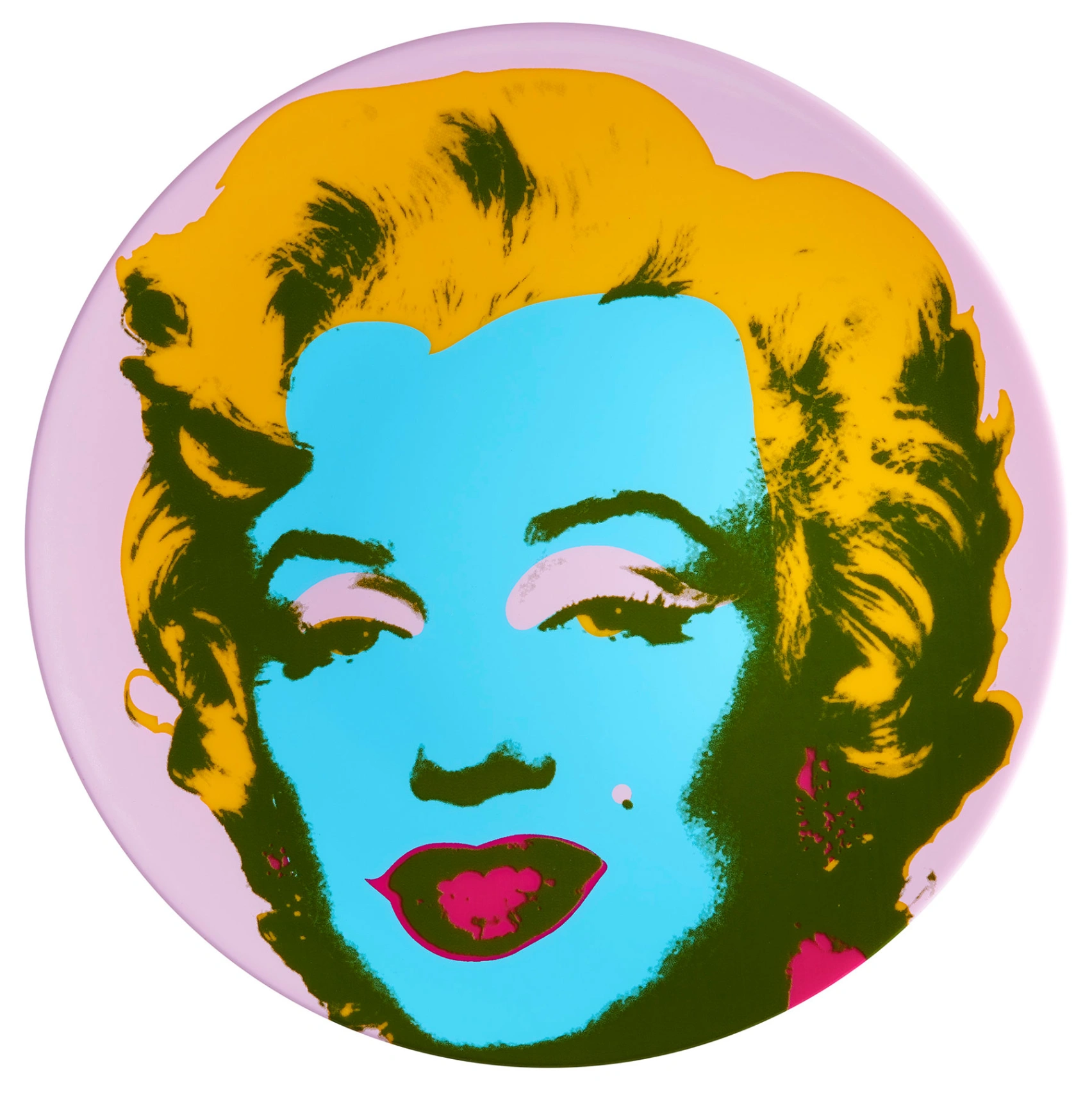 Andy Warhol Assiette en porcelaine "Marilyn" (violet) – Assiette en porcelaine fine avec le motif "Marilyn" (violet) d'Andy Warhol. Diamètre 21 cm, avec la sign