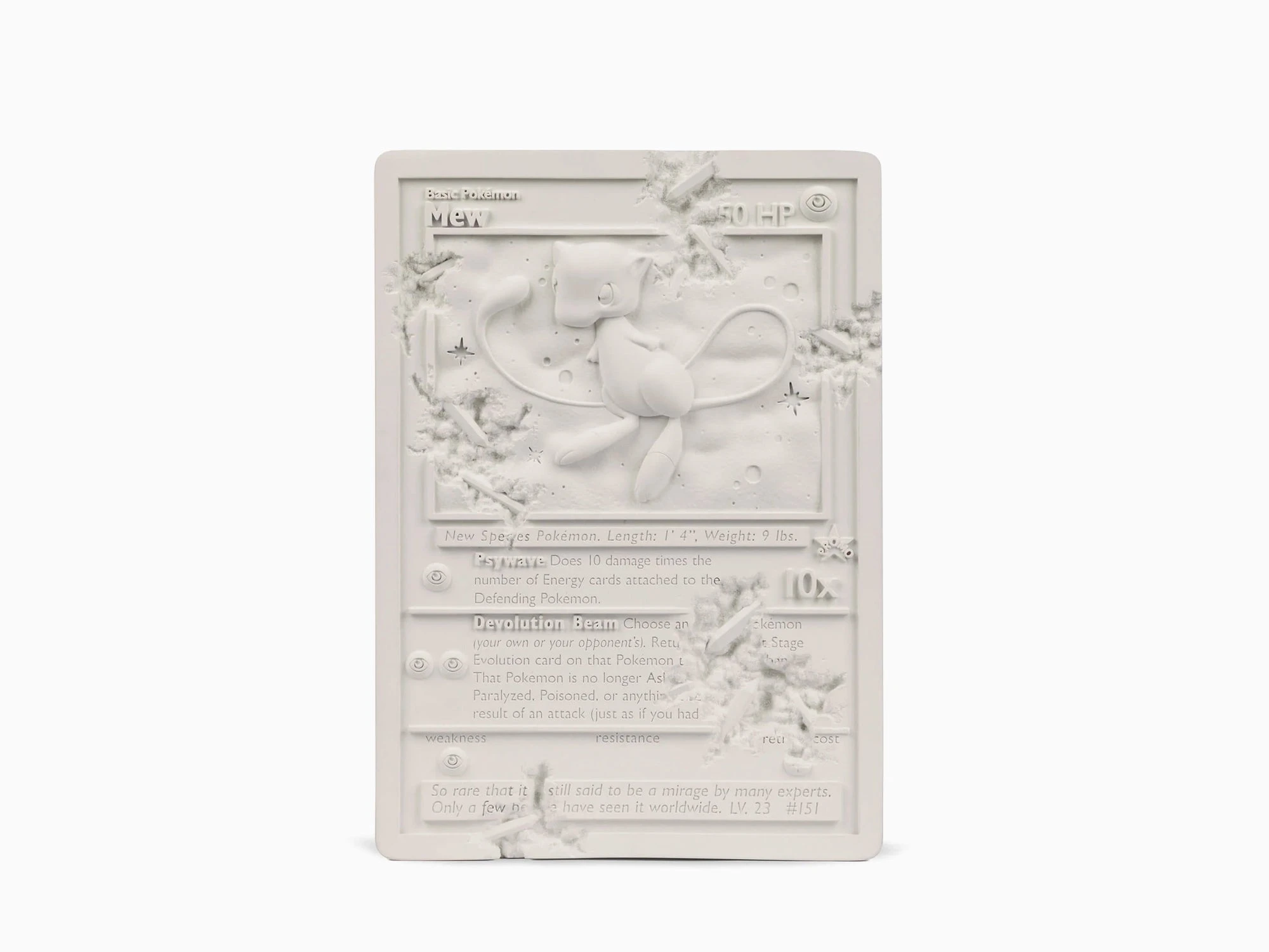 Daniel Arsham - Mew Blanc Cristallisé