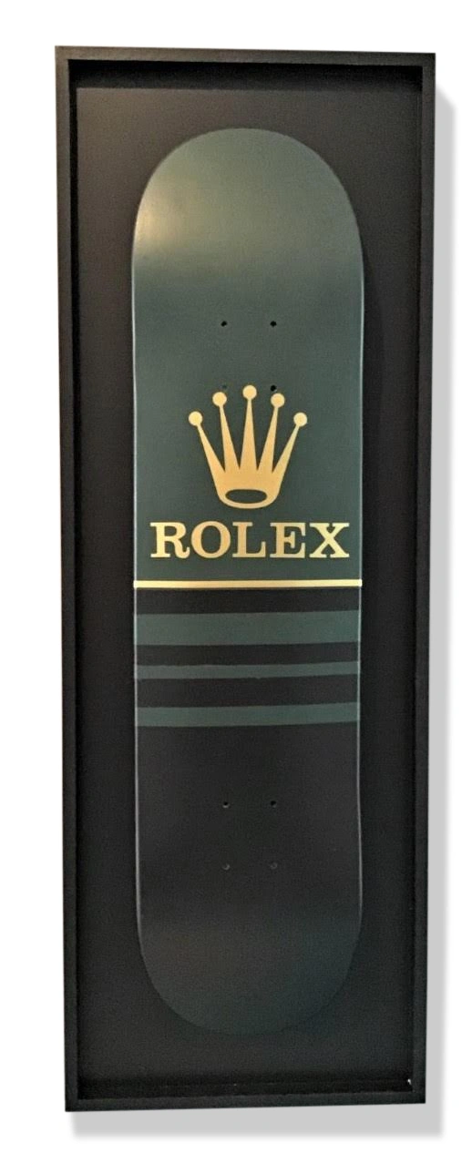 JOHN TOBB (Né en 1953) – Decorative skateboard, ROLEX