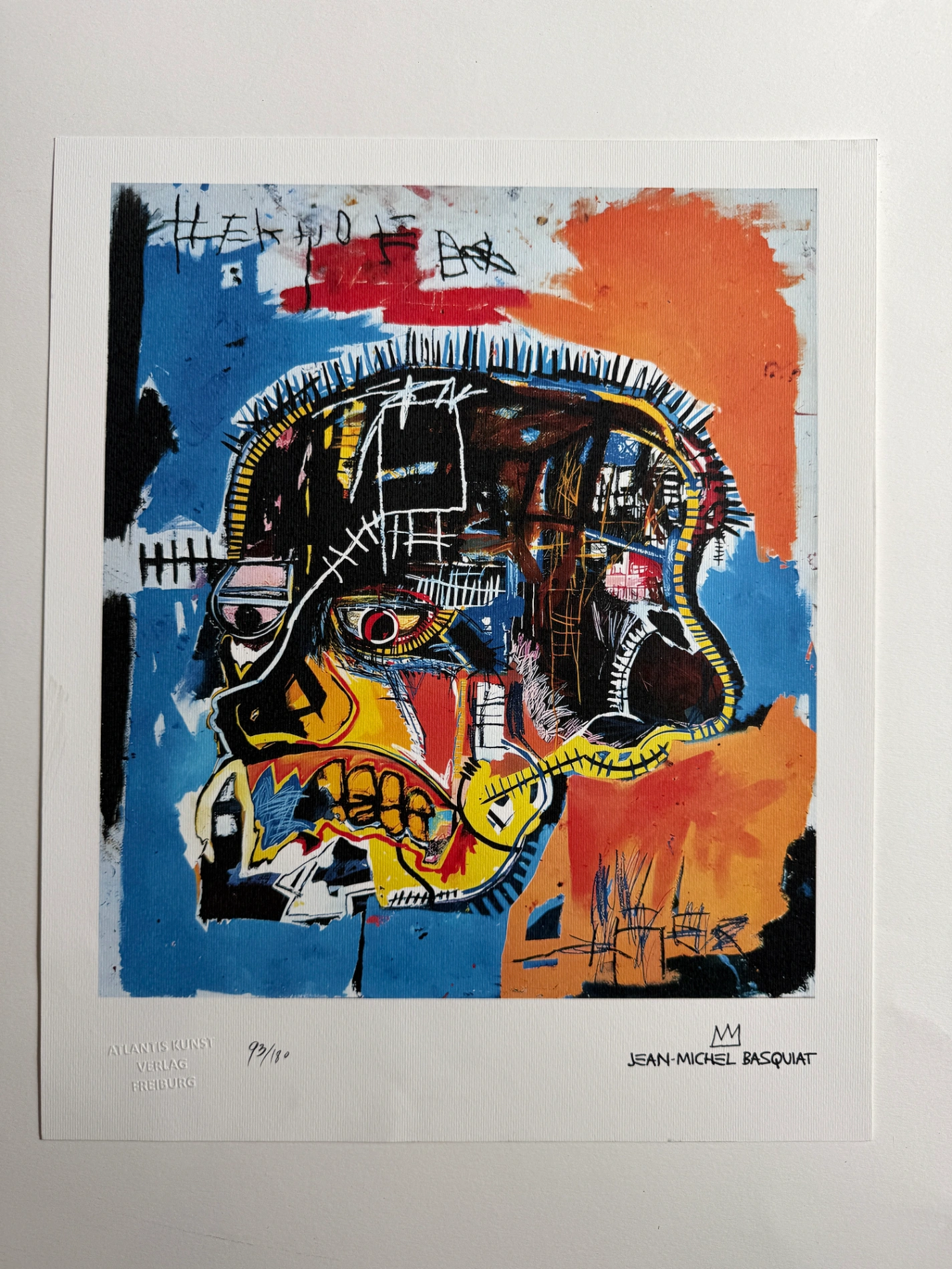 Jean-Michel Basquiat (1960-1988) – Chromolithographie, 1987, Édition de 180 exemplaires.