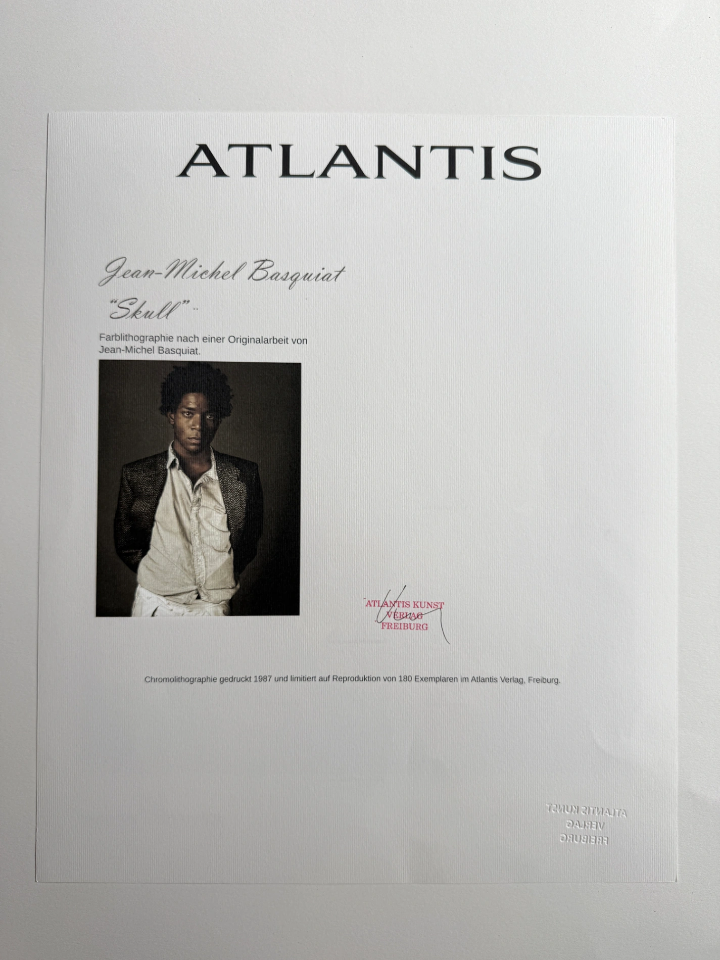 Jean-Michel Basquiat (1960-1988) – Chromolithographie, 1987, Édition de 180 exemplaires. – photo 2