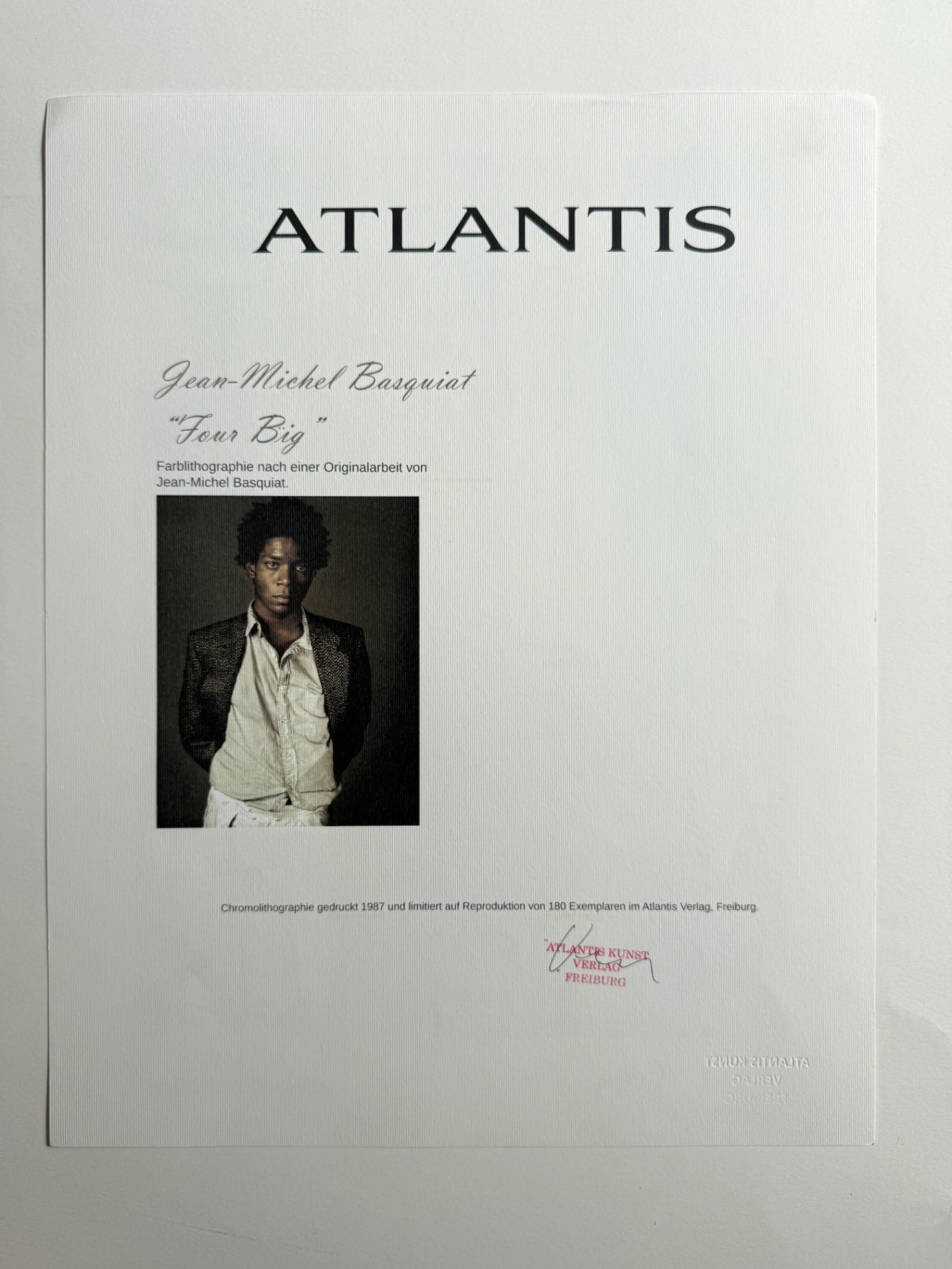 Jean-Michel Basquiat (1960-1988) – Chromolithographie, 1987, Édition de 180 exemplaires. – photo 2