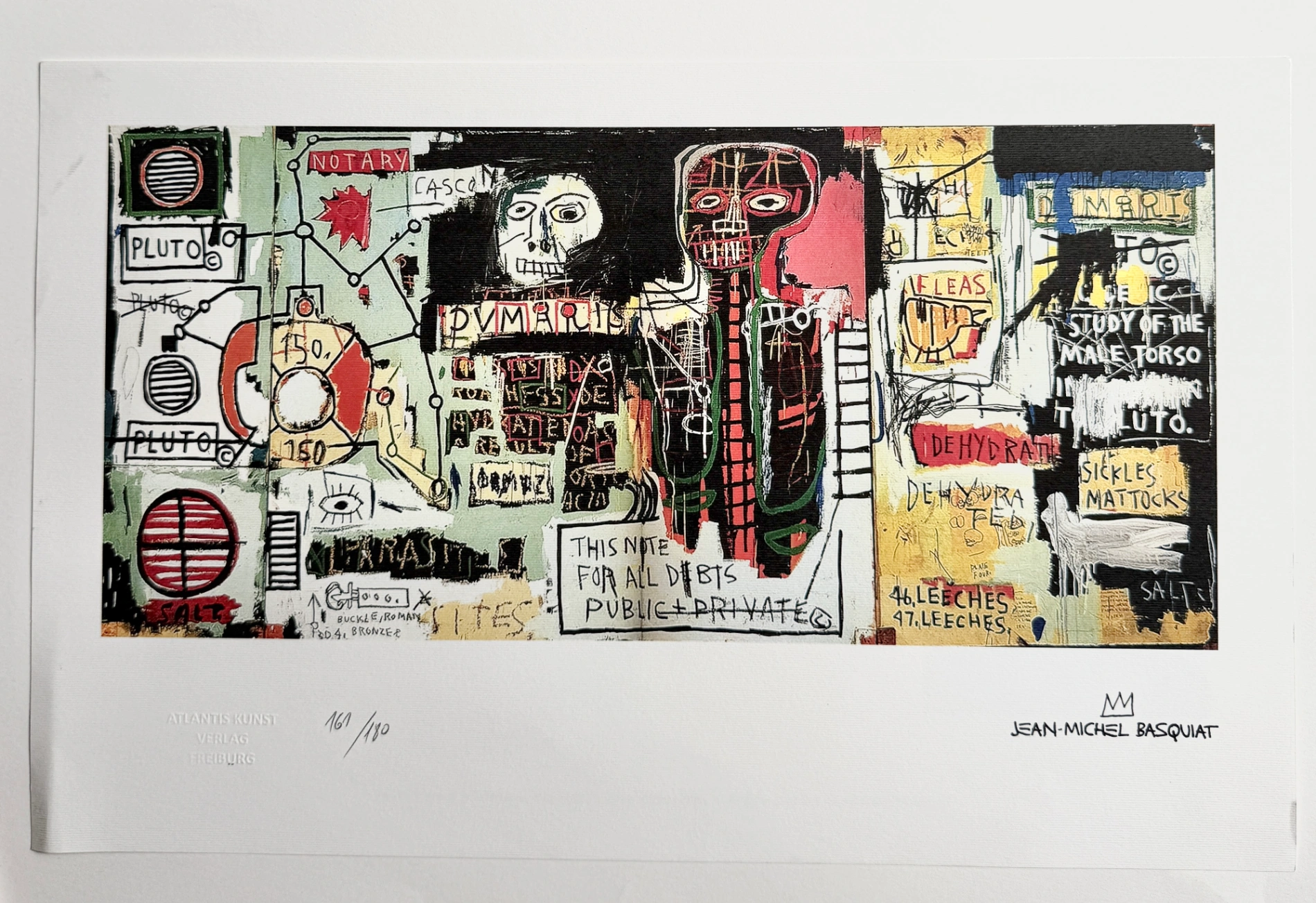 Jean-Michel Basquiat (1960-1988) – Chromolithographie, 1987, Édition de 180 exemplaires.