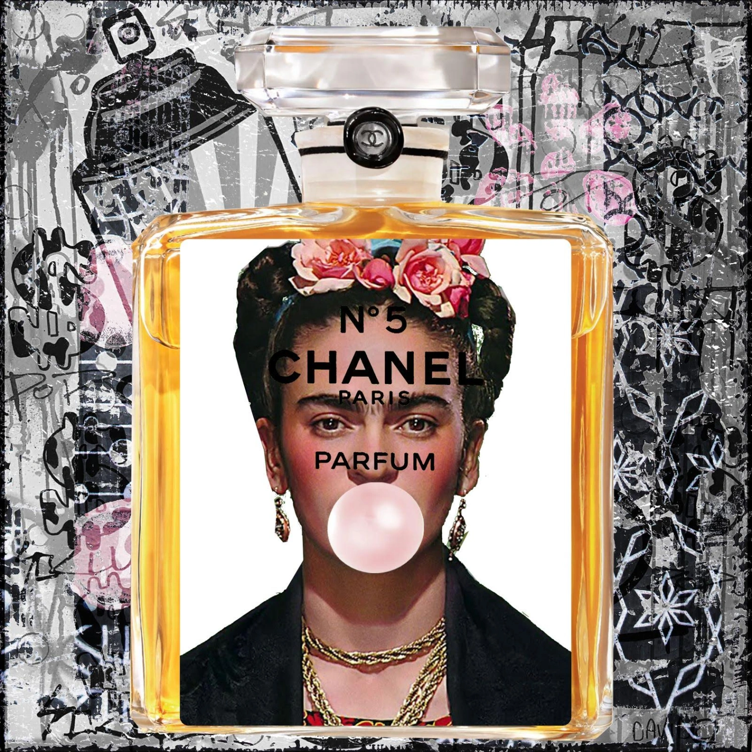 Charly Rocks (né en 1983) – Bubble N°5 (Frida Kahlo), 2023, Art Digital