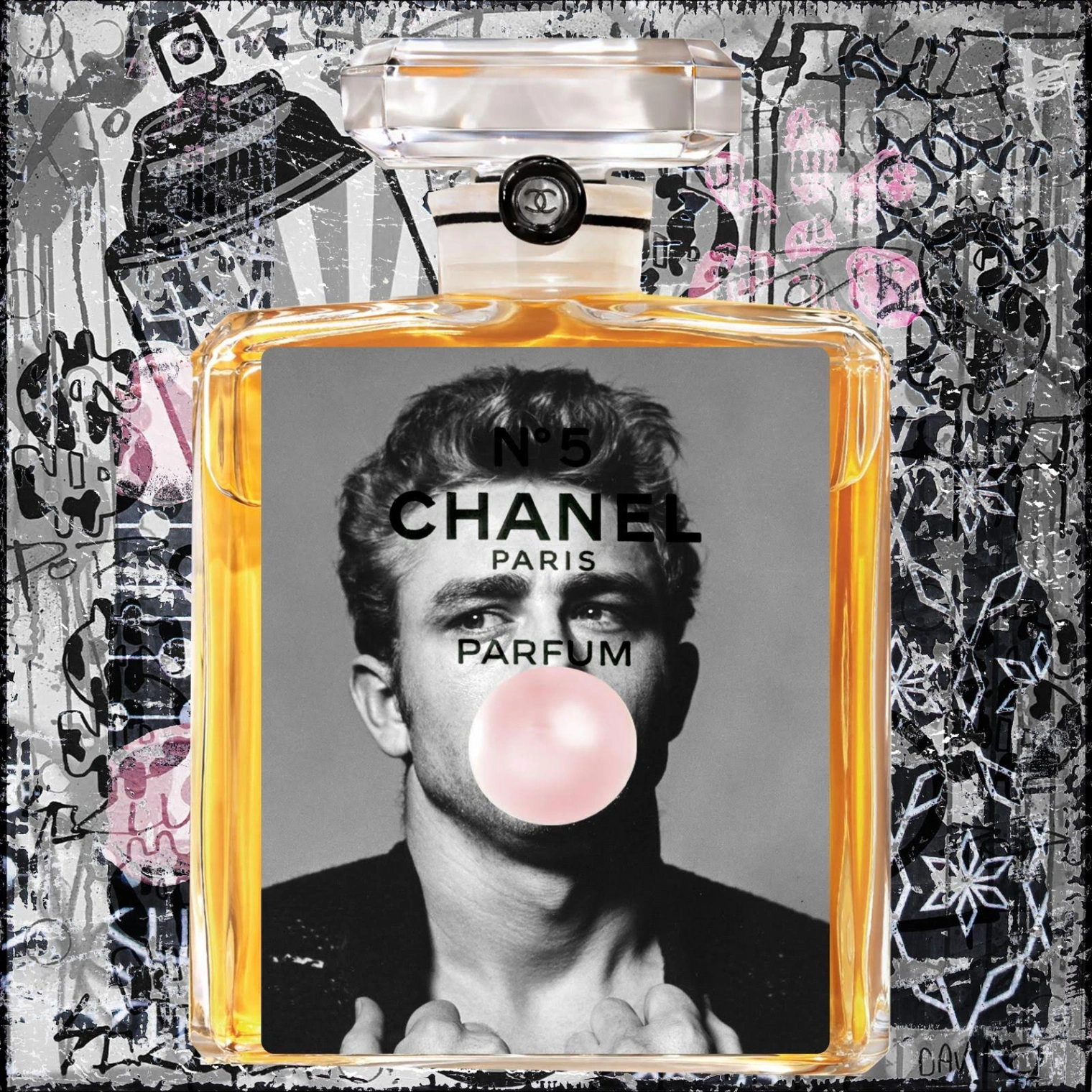 Charly Rocks (né en 1983) – Bubble N°5 (James Dean), 2023, Art Digital