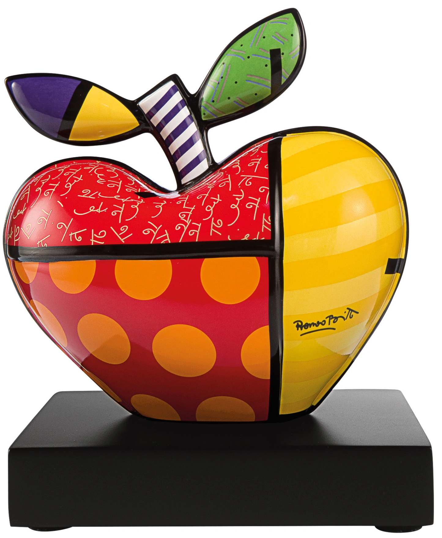 Romero Britto : Objet en porcelaine "Big Apple" (petite version)