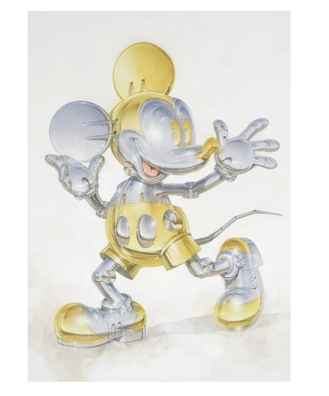 Hajime Sorayama X Disney Affiche - Blanc