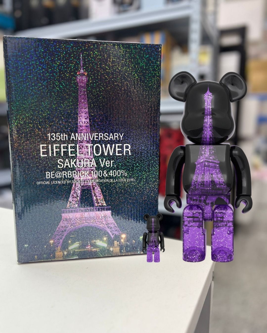 100%+400% BE@RBRICK TOUR EIFFEL SAKURA Ver., 100%+400% BE@RBRICK TOUR EIFFEL SAKURA Ver.