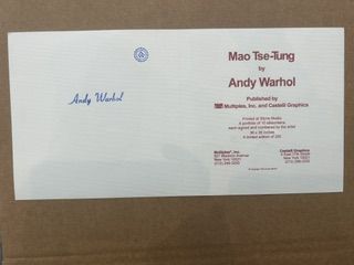 Andy Warhol – Andy Warhol (1928-1987) - Mao Tsé-toung (carton d'annonce signé) n°8, Impression offset en couleurs – photo 2