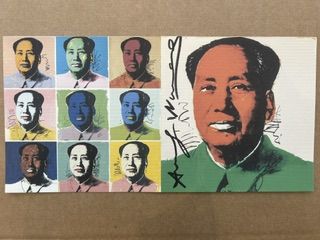 Andy Warhol – Andy Warhol (1928-1987) - Mao Tsé-toung (carton d'annonce signé) n°8, Impression offset en couleurs