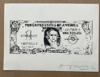 Andy Warhol – Andy Warhol (1928-1987) - One Dollar Bill, Sérigraphie sur papier