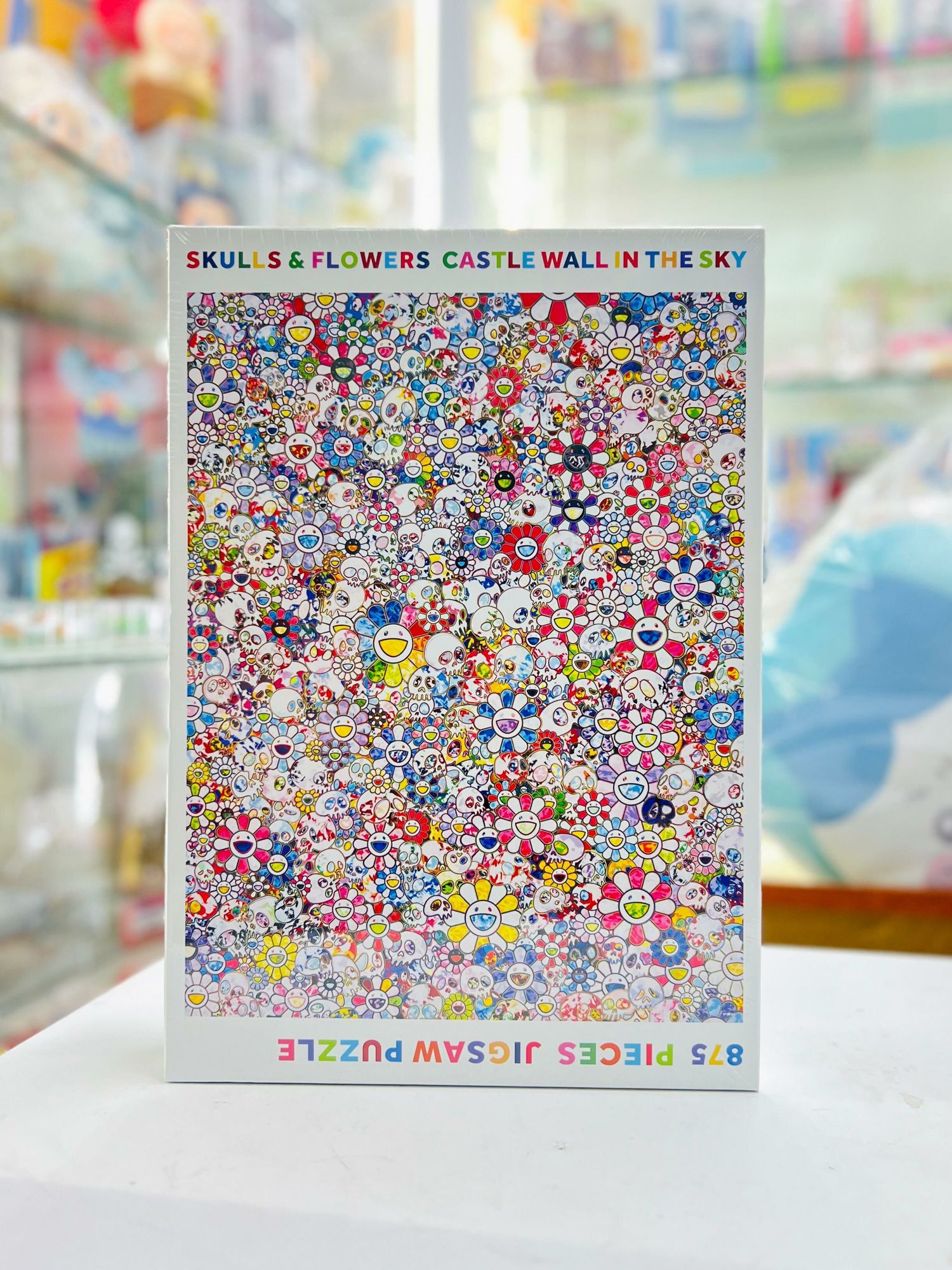 Skulls & Flower Castle Wall In The Sky 875 pieces Jigsaw Puzzle, Skulls & Flower Castle Wall In The Sky 875 pieces Jigsaw Puzzle