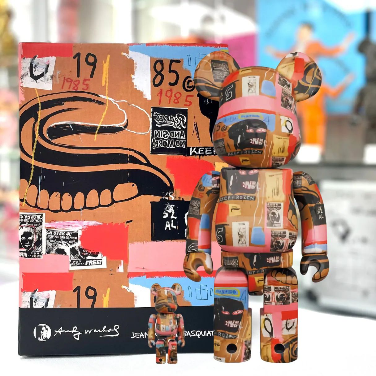 100%+400% Be@rbrick Andy Warhol × JEAN-MICHEL BASQUIAT #2, 100%+400% Be@rbrick Andy Warhol × JEAN-MICHEL BASQUIAT #2