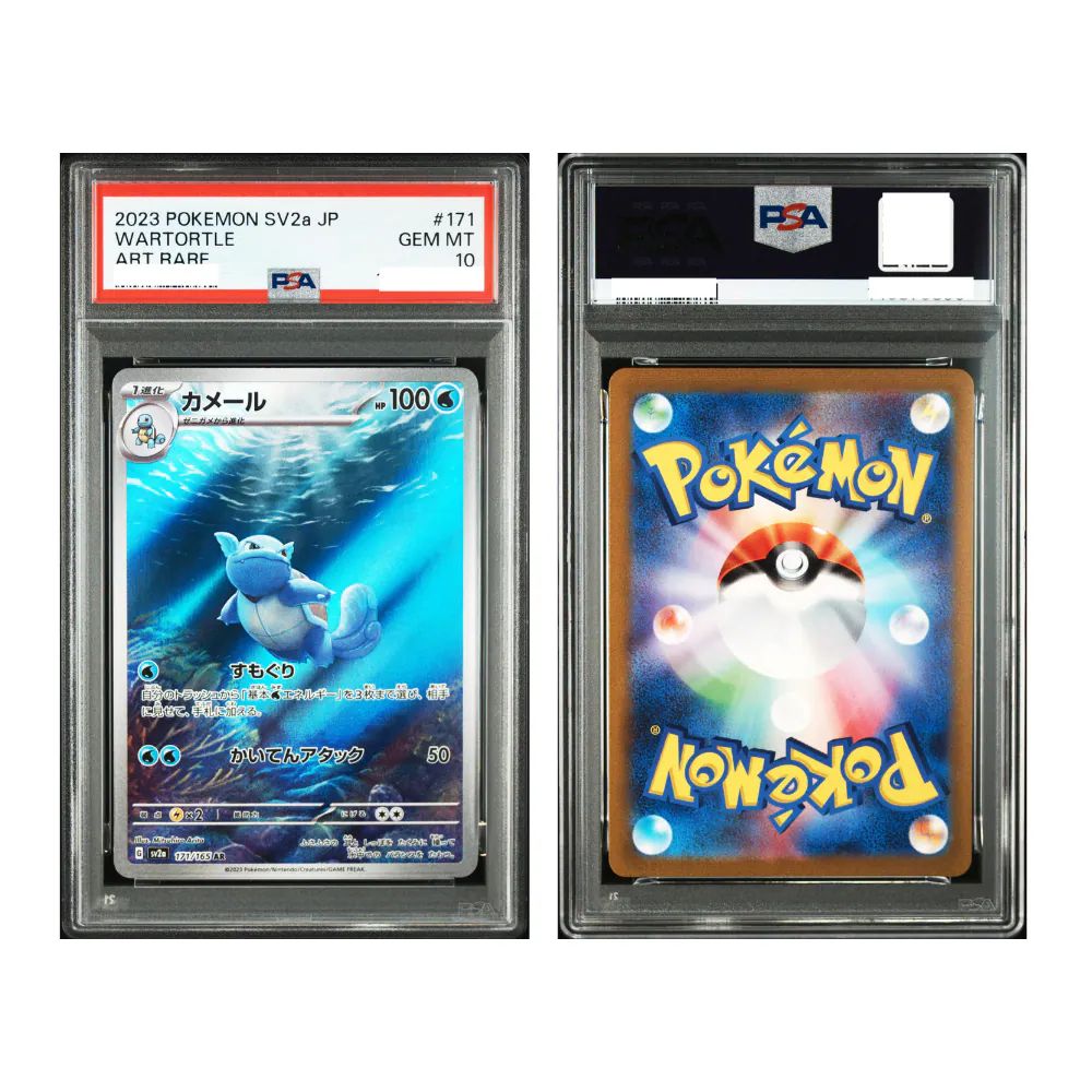 WARTORTLE ART RARE - PSA 10 – 2023 POKEMON JAPANESE SV2a-POKEMON 151 #171 WARTORTLE ART RARE, Gradation : PSA 10, 171/165