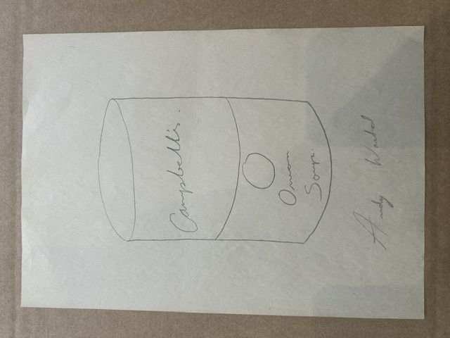 Andy Warhol – Andy Warhol (1927-1987) - Campbell's Onion Soup, Graphite pencil drawing on paper – photo 2