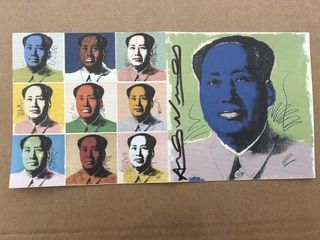 Andy Warhol – Andy Warhol (1928-1987) - Mao Tse-Tung (publicité signée) n°2, Impression offset en couleurs – photo 2