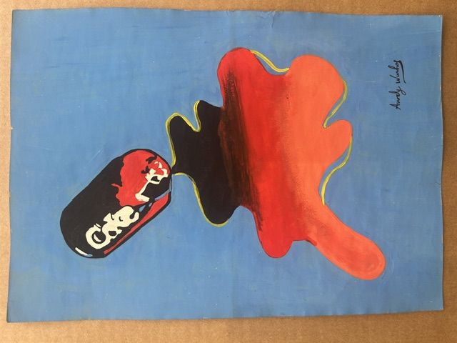 Andy Warhol (1927-1987) – Andy Warhol (1927-1987) - Sans titre (Coca-Cola), Gouache sur papier