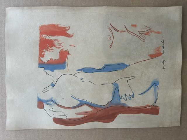 Andy Warhol (1927-1987) – Andy Warhol (1927-1987) - Untitled (Entwined Nudes), Ink and gouache on paper