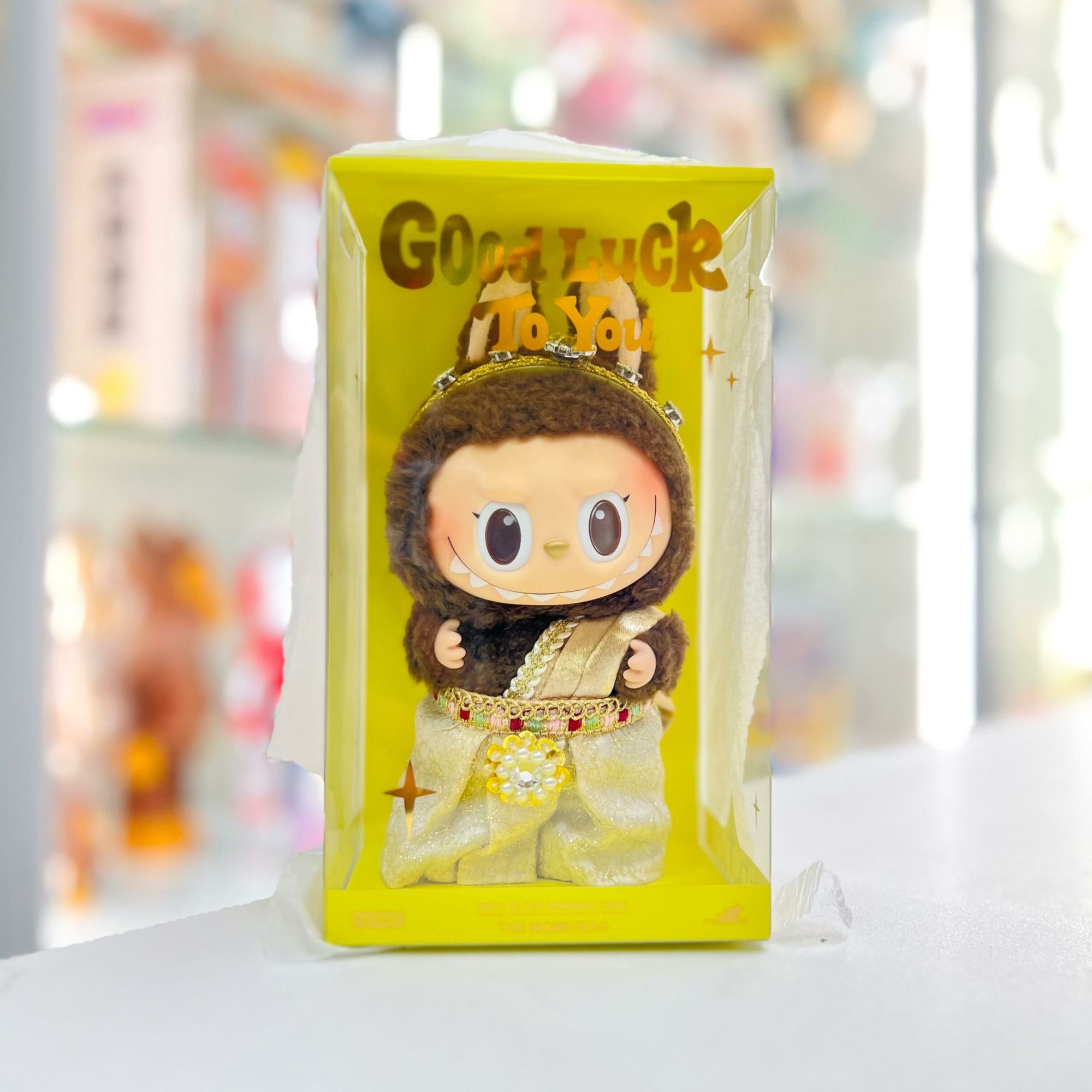 Le pendentif en peluche vinyle LABUBU GOOD LUCK TO YOU MONSTER (POPMART)