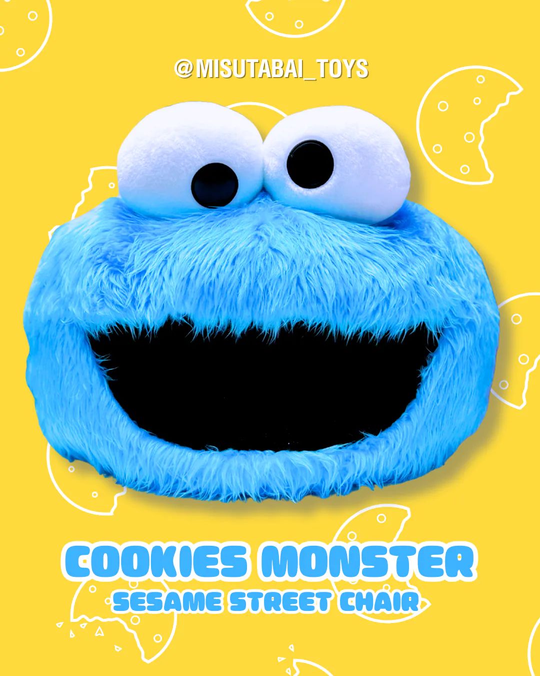 Chaises Cookie Monster Sesame Street 40 cm (POP SUNDAY)